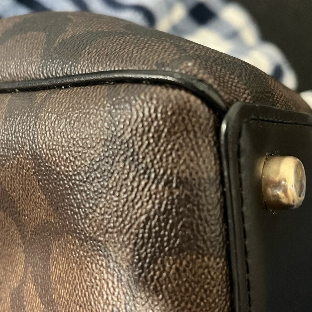 Coach Mini Surrey Carryall Brown and Black Satchel - Picture 10 of 10